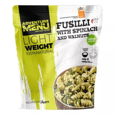 Fusilli mit Spinat und Walnüssen - Großformat - Trekking-Nahrung