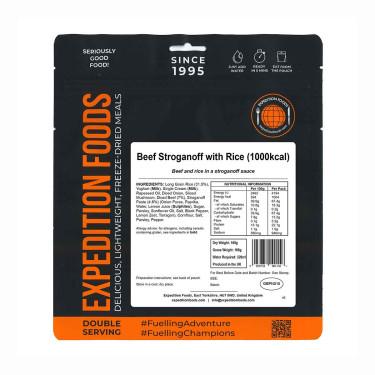 Rindfleisch Stroganoff mit Reis - Doppelte Portion