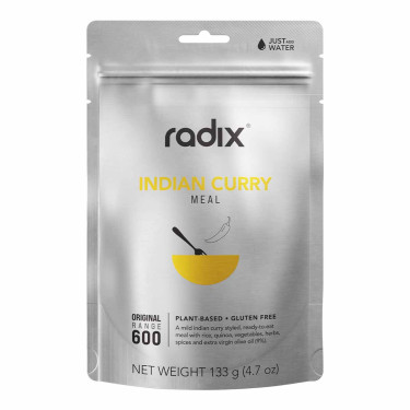 Reis und Gemüse mit indischem Curry