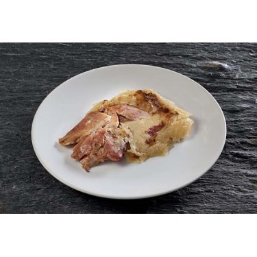 Knochenschinken mit Dauphinois-Gratin