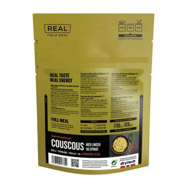 Couscous mit Linsen und Spinat - Großes Format