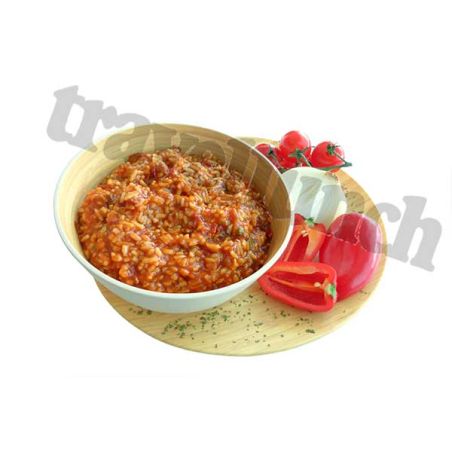 Rindfleisch mit scharfem Reis und Paprika - Doppelte Portion
