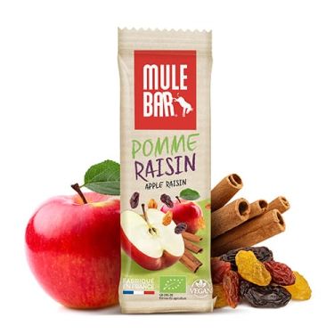 Mulebar Bio-Energie-Riegel - Äpfel, Trauben und Zimt